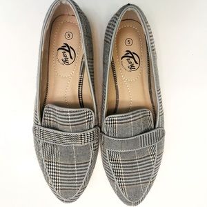 Trary loafers pointed toe flats, slip on dress shoes